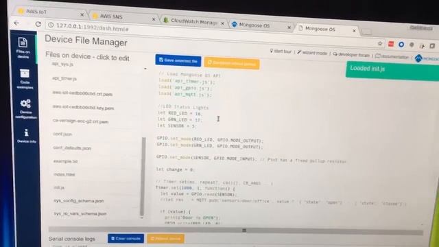 ESP32 and AWS IoT Made Easy with Mongoose OS смотреть онлайн
