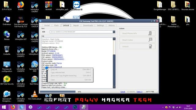 How to Unlock Network Samsung GT-S5839i with Z3X Box Free смотреть онлайн