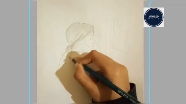HOW TO DRAW A GIRL LOOKING THROUGH A WINDOW |EASY PENCIL DRAWING -BY NADA смотреть онлайн