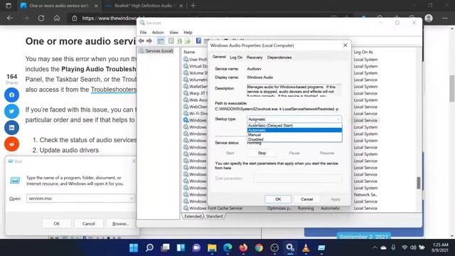 One or more audio service isn’t running on Windows device смотреть онлайн