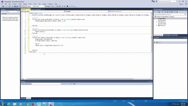 Visual Studio ProgressBar Color Tutorial смотреть онлайн