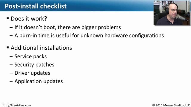 Installing Windows Vista - Part 2 of 2 - CompTIA A+ 220-701: 3.3 смотреть онлайн