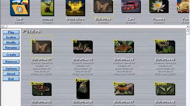 Jigsaw Puzzle Lite (Windows game 2003) смотреть онлайн