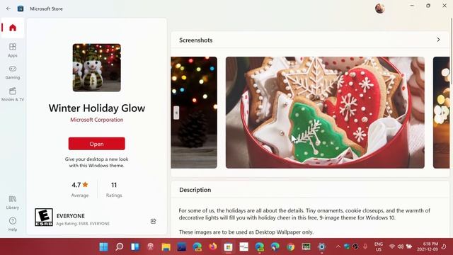 New Windows 10 11 Theme Winter Holiday Glow смотреть онлайн
