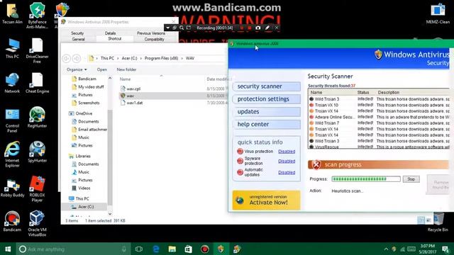 Windows Antivirus 2008 (Rogue) смотреть онлайн