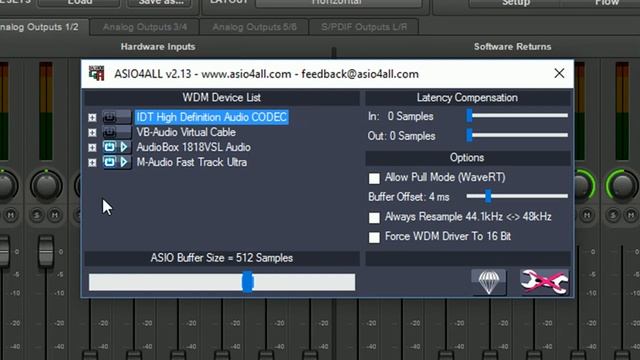 Combining Two Audio Interfaces Using ASIO4ALL Using SPDIF As Clock Link