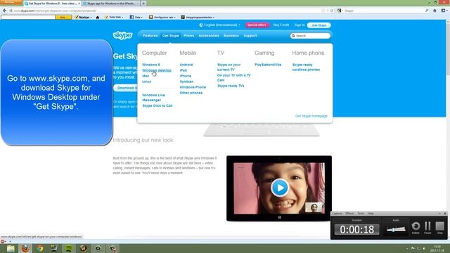 How to get Desktop Skype for Windows 8.1 смотреть онлайн