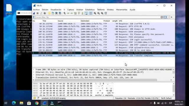 Subir y descargar Archivos por FTP | Servidor Anónimo | Terminal Windows 10 + ANÁLISIS Wireshark смотреть онлайн