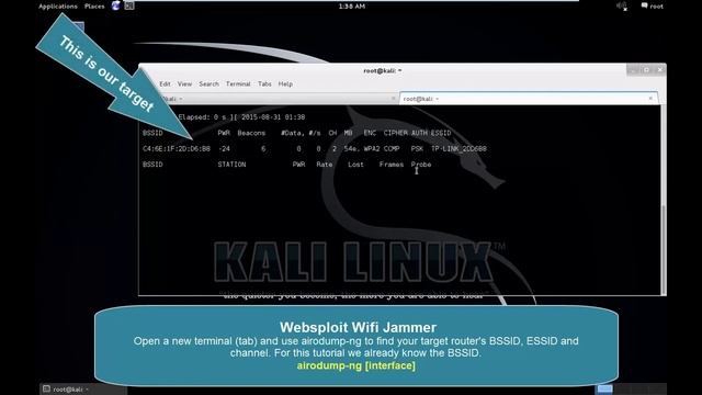 Websploit Wifi Jammer in Kali Linux смотреть онлайн