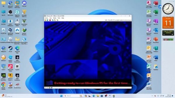 Install Windows 95 OSR 2.5 and Office 97 on 86Box