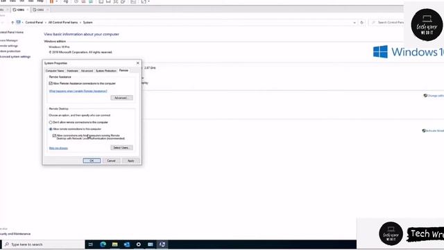 Remote Desktop Can't Connect to The Remote Computer for one of These Reasons- Windows 10 #rdp #erro смотреть онлайн