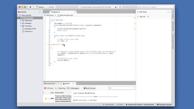 Lizzie, a scripting language for .Net смотреть онлайн
