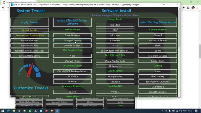 CanalQb - Windows 10 - Programa Script Win-10-Smart-Debloat-Tools - Para notebook lentos смотреть онлайн