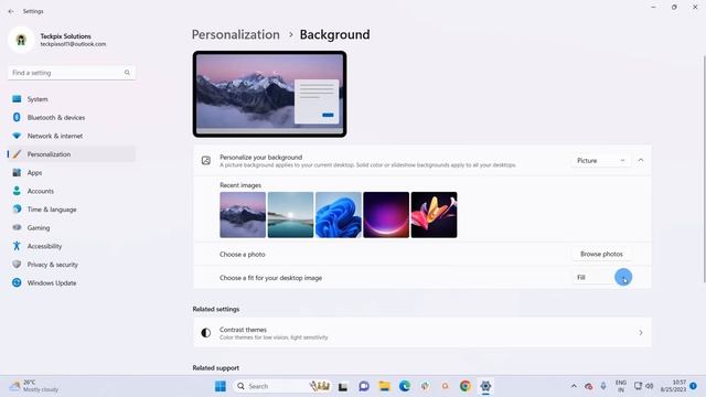 How to Change Your Windows 11 Wallpaper | Change Desktop Background Image in Windows 11 смотреть онлайн