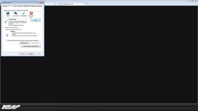 How to enable the active x control to view the Ness AutoIP NVS смотреть онлайн