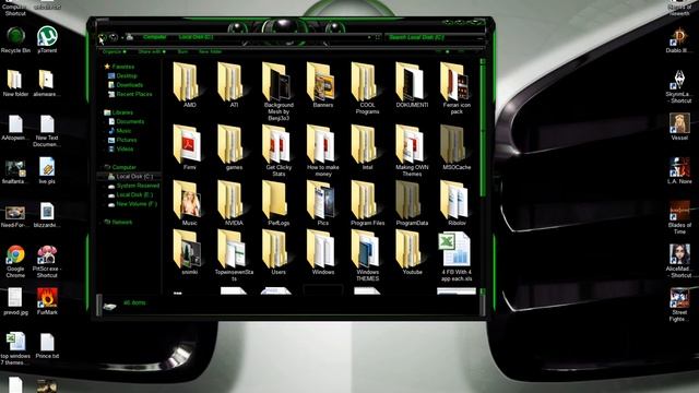 Alienware Green Windows 7 Theme смотреть онлайн