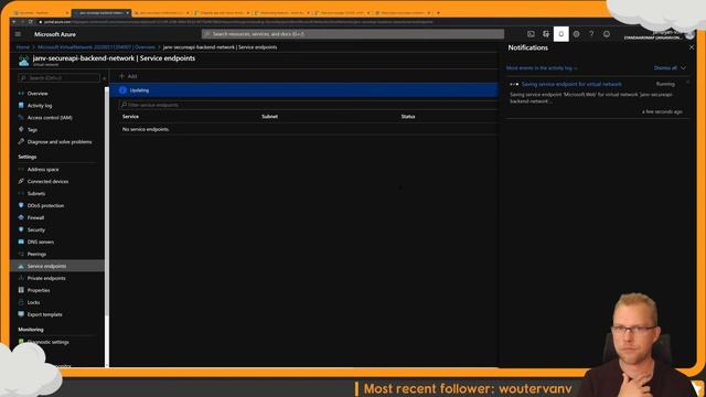 Creating a virtual network and integration of my App Services смотреть онлайн
