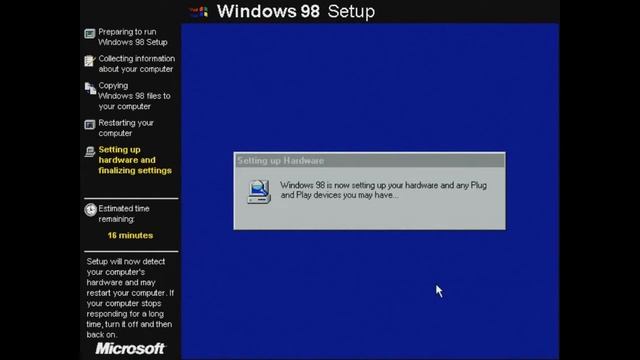 Windows 98 full install on VirtualBox смотреть онлайн