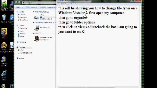 Change file extensions on Windows Vista or 7 смотреть онлайн