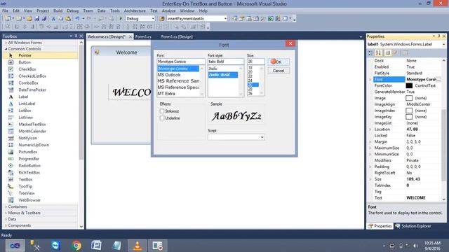 How to Set Enter Key Event On TextBox and Button in C# Windows Form | Set Textbox Focus on Enter Ke смотреть онлайн