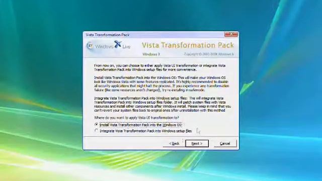 Donwload Windows Vista Transformation Pack смотреть онлайн