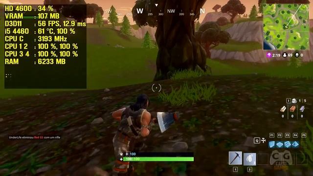 Fortnite Battle Royale Gameplay Teste Na Intel HD Graphics - Roda em PC Fraco #411 смотреть онлайн