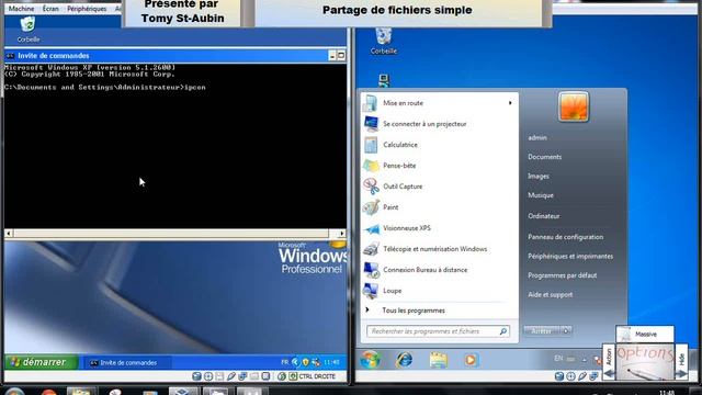 partage de fichiers simple windows xp смотреть онлайн