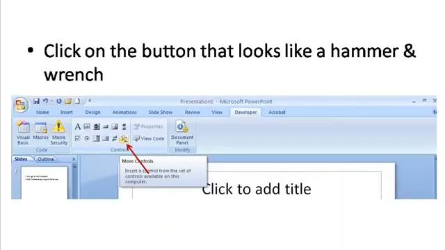 Embed a Youtube video in Powerpoint 2007 смотреть онлайн