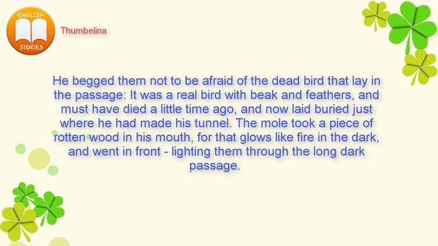 Learn English Through Story ⭐ Thumbelina (Hans Christian Andersen) смотреть онлайн