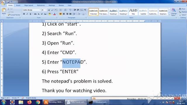 how to solve notepad missing in windows 7 problem смотреть онлайн