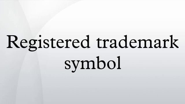 Registered trademark symbol смотреть онлайн