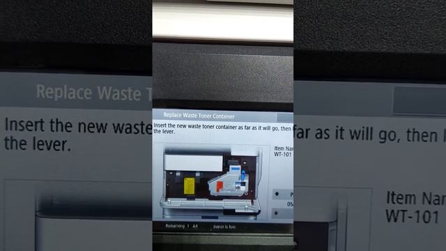 Canon IR 2630i waste toner replacement .. استبدال خزان العادم .#canon #waste #toner #replacement смотреть онлайн