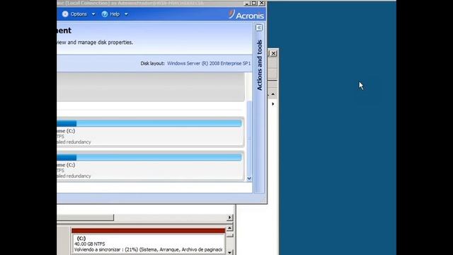 ACRONIS DISK DIRECTOR RAID 5 Configuracion en servidor WIN2008 смотреть онлайн