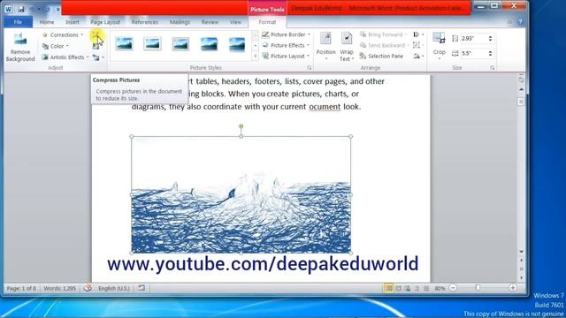 MS word 2010 - Insert Menu In Hindi | With New Features | insert Picture & Clip Arts With Format Ta смотреть онлайн