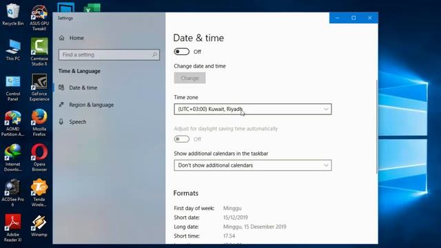 Cara Merubah Waktu dan Tanggal Yang Salah di Komputer/Laptop (Belajar Windows 10) смотреть онлайн