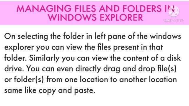 Exploring windows class 4 unit 3 || learn about window explorer смотреть онлайн