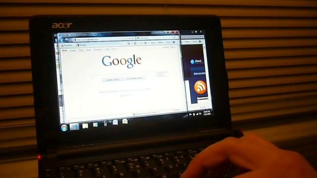 Windows 7 on Acer Aspire One Netbook смотреть онлайн