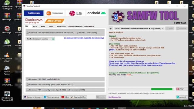 SamFw Tool v4.9 | Fee Tool | Samsung Frp Bypass 2024 смотреть онлайн