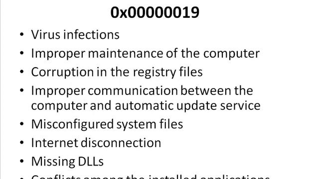 Fix Windows error code 0x00000019 смотреть онлайн