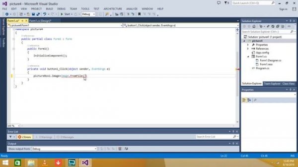 How to use picture box in c# visual studio