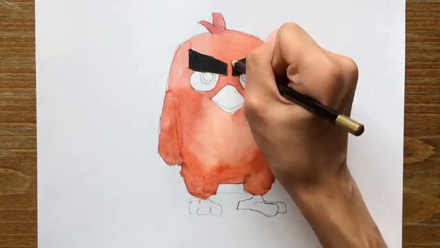 How to draw RED from "Angry Birds movie" смотреть онлайн