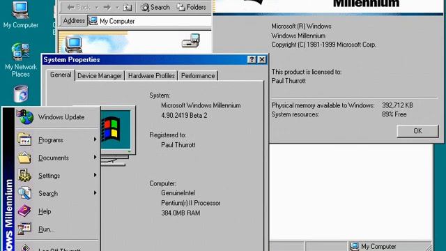 Windows Millennium Startup And Shutdown Sounds (BETA) смотреть онлайн