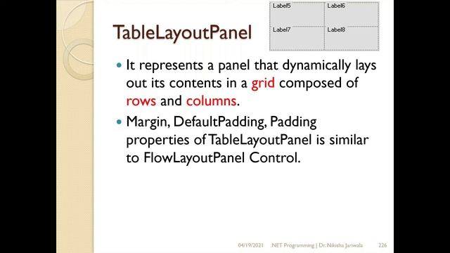 VB.NET Lecture 55(Part 2)- FlowLayoutPanel | TableLayoutPanel | Properties | Methods | Event | Hind смотреть онлайн