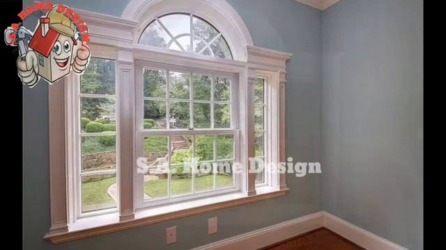 modern window design outside the house, plaster sand & cement..... смотреть онлайн