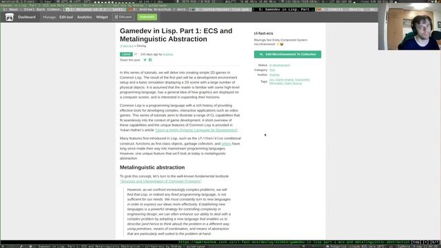 LISP Game Engine devlog #6 смотреть онлайн