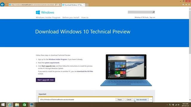 Windows 10 Technical Preview Links Now Live! смотреть онлайн