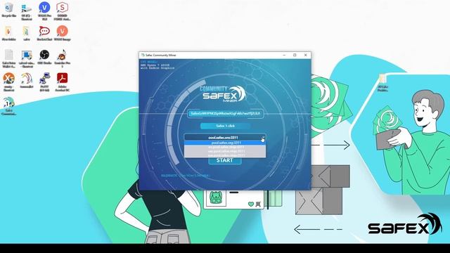 Safex One-Click Miner | Windows Guide смотреть онлайн