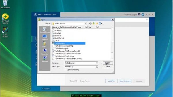 How to Exclude Traffic Browser in 360 Total Security Antivirus Software.