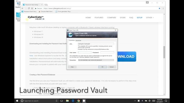 Installing Password Vault on Windows 10 смотреть онлайн
