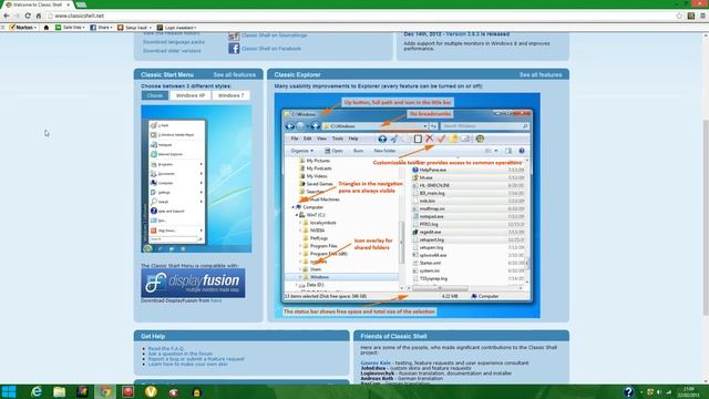 How to get the start button back for FREE on WINDOWS 8! смотреть онлайн
